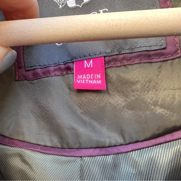 Vince Camuto Puffer Vest Green Brown Gold Accent - Picture 7 of 11